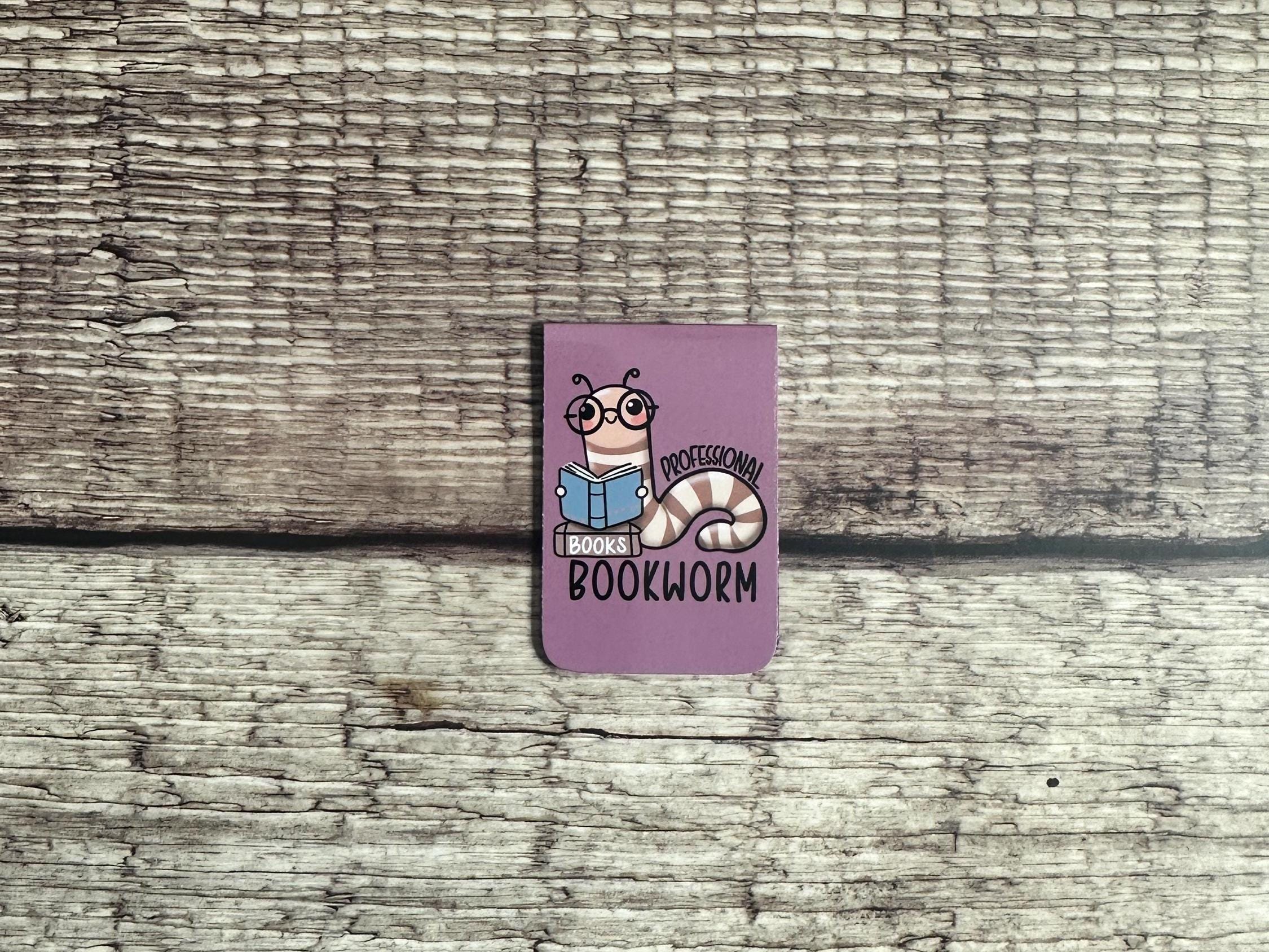 Professional Bookworm Magnetic Bookmark: Book Lover Gift