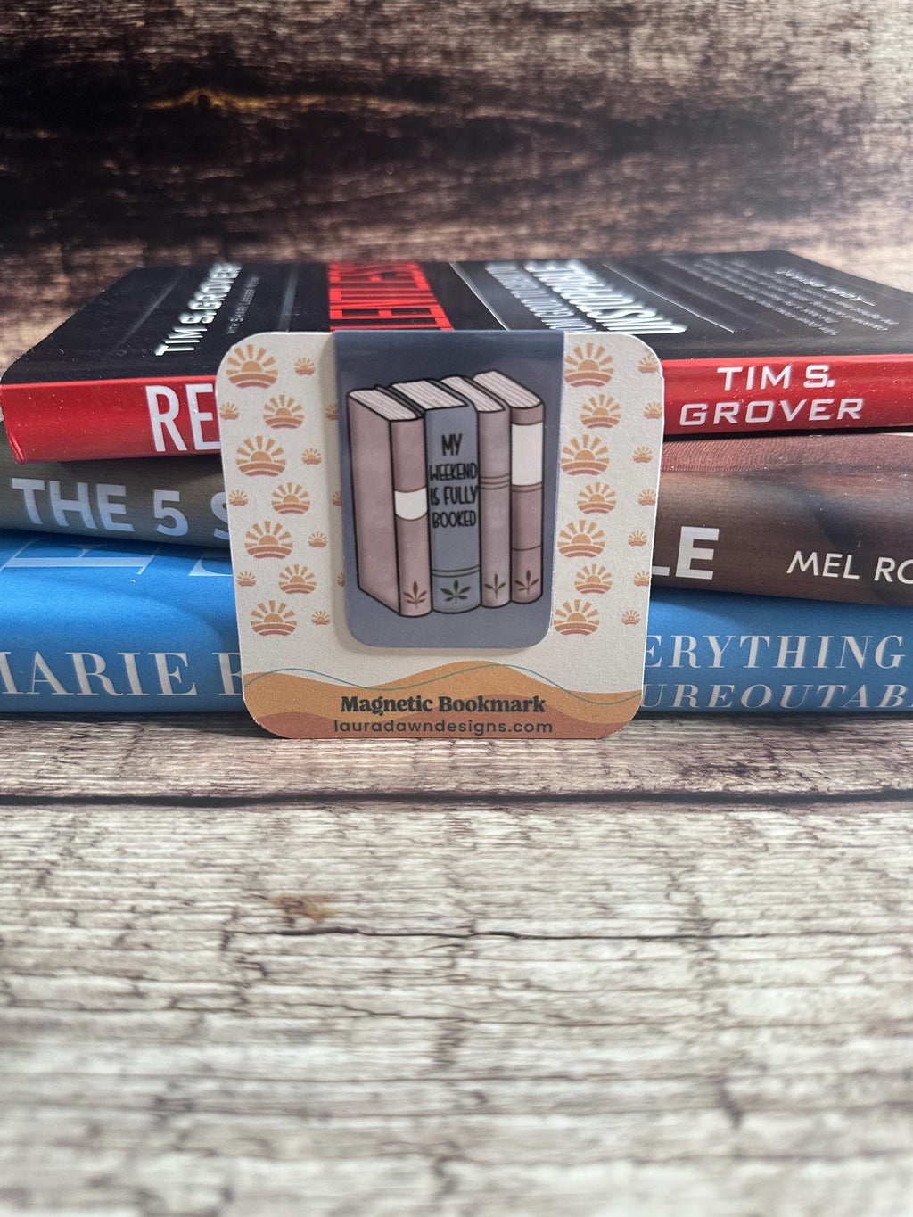 Funny Magnetic Bookmark: My Weekend is Fully Booked - Gift for Book Lovers