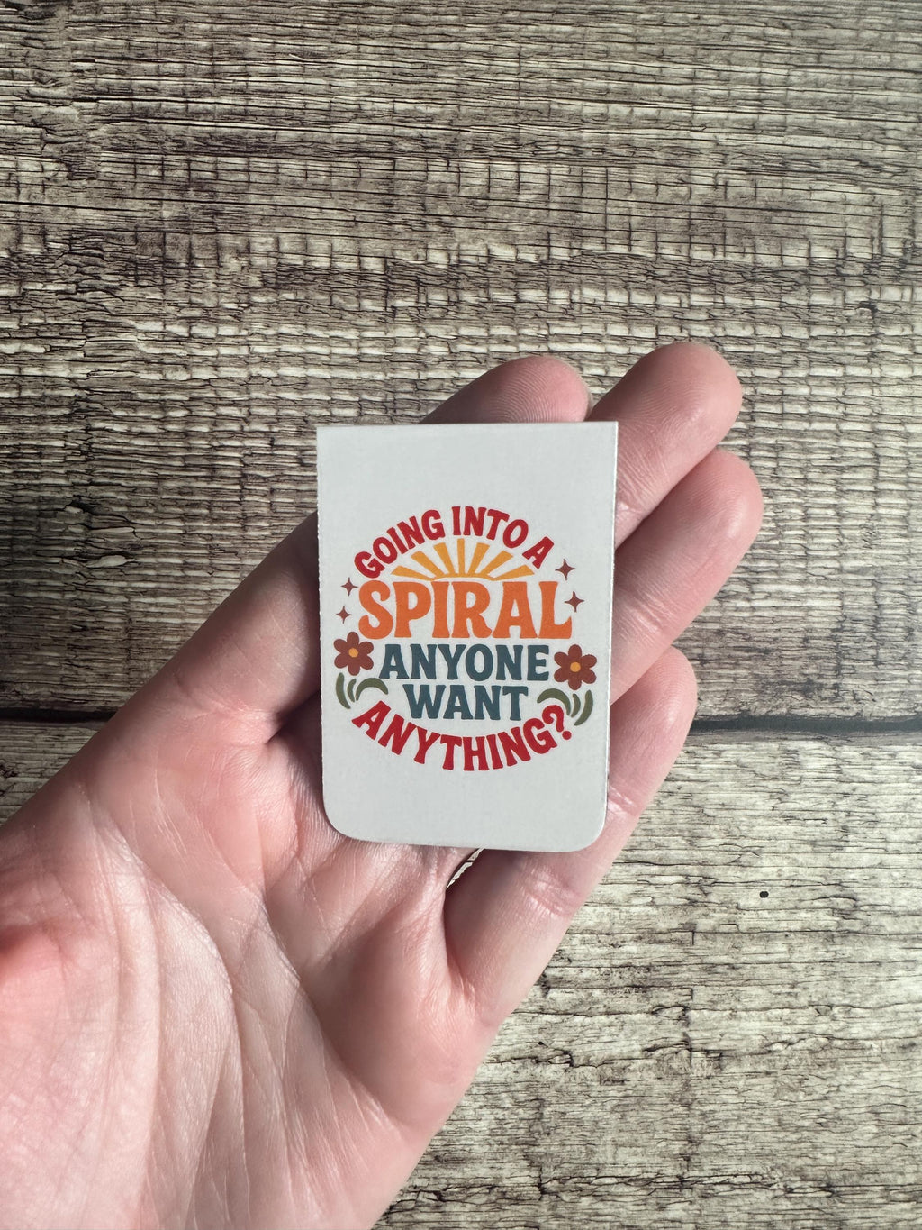 Funny Magnetic Bookmark: Mental Health Humor Gift for Book Lovers