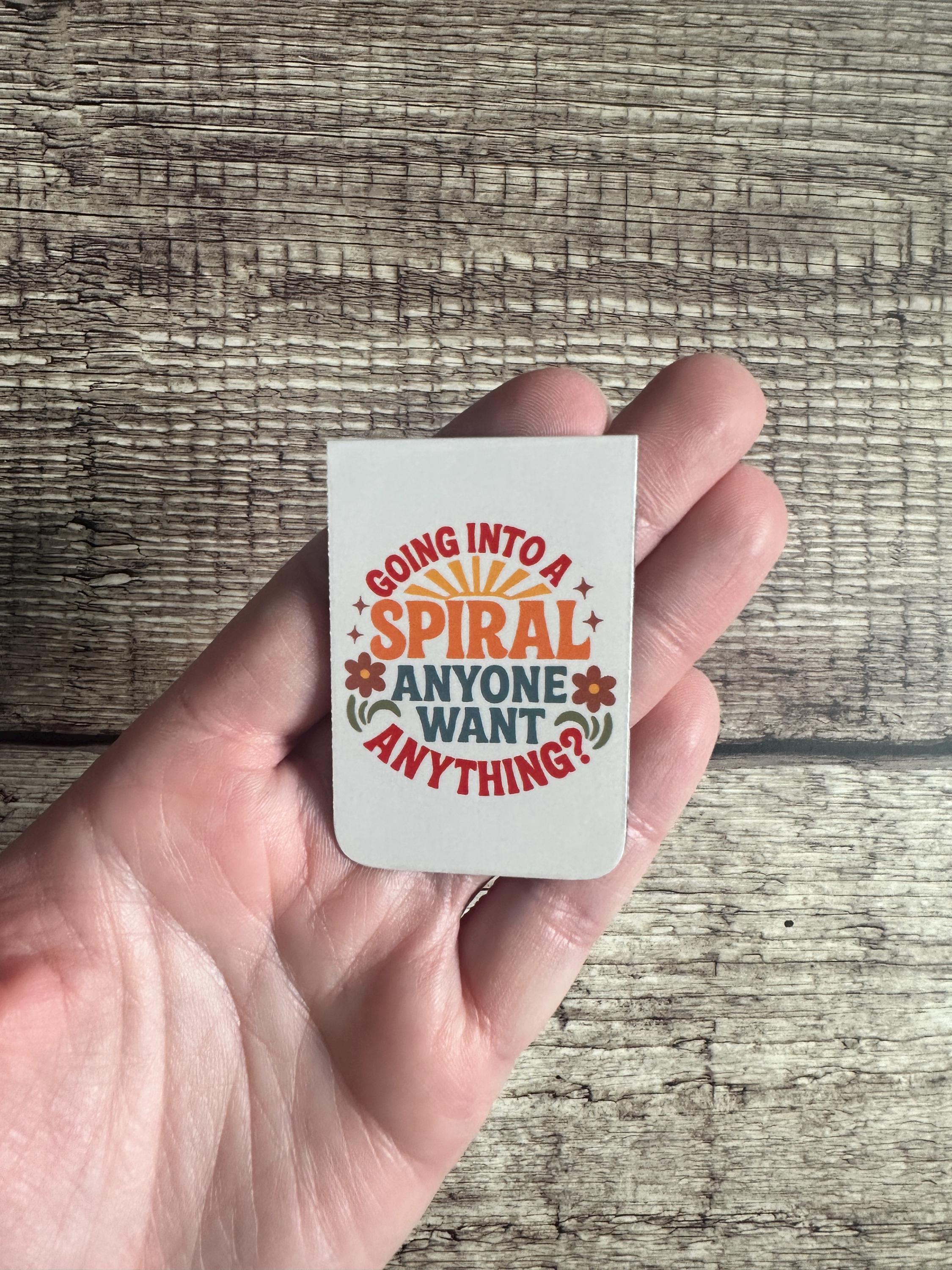 Funny Magnetic Bookmark: Mental Health Humor Gift for Book Lovers