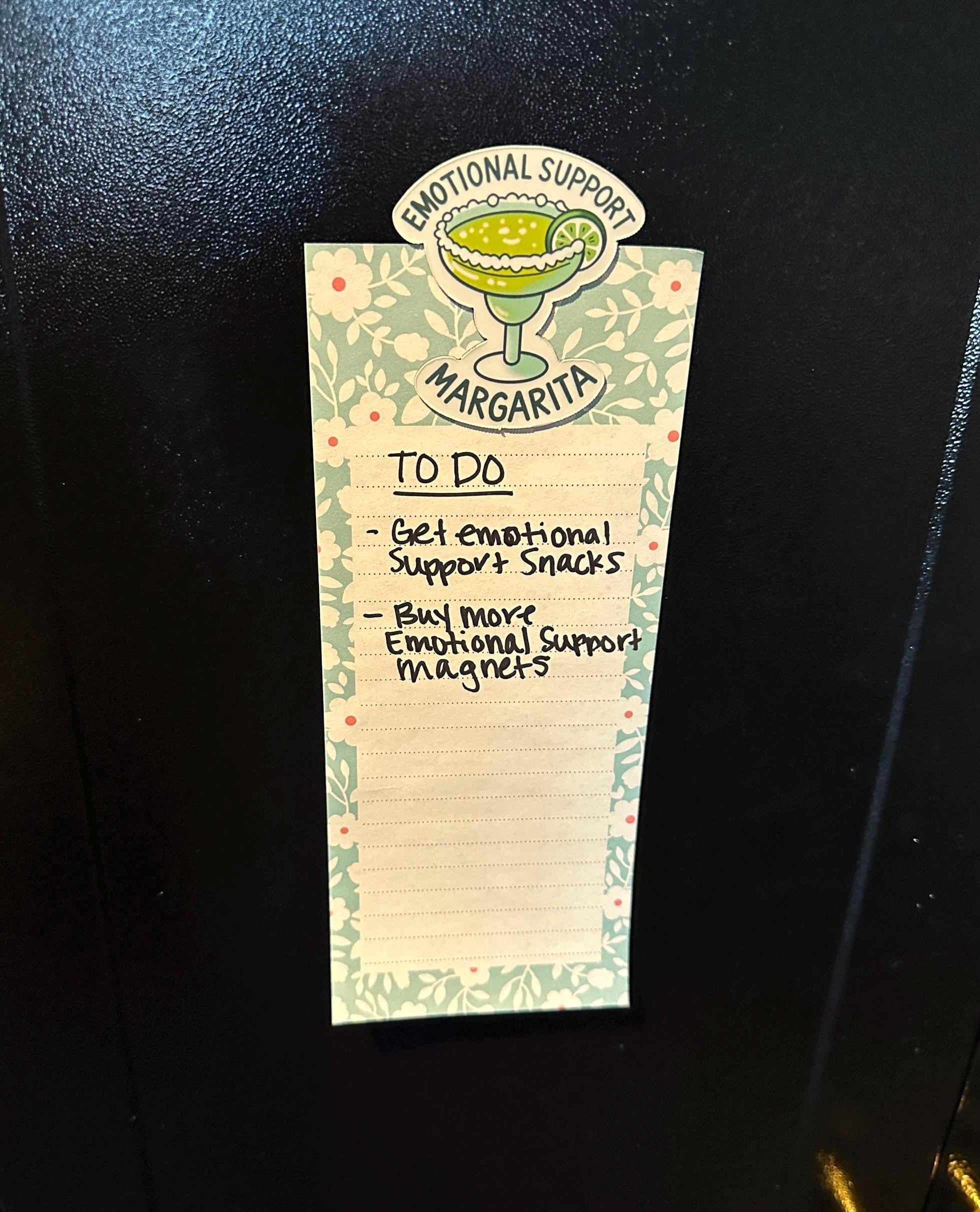 Emotional Support Margarita Sticker: Funny Waterproof Vinyl Decal