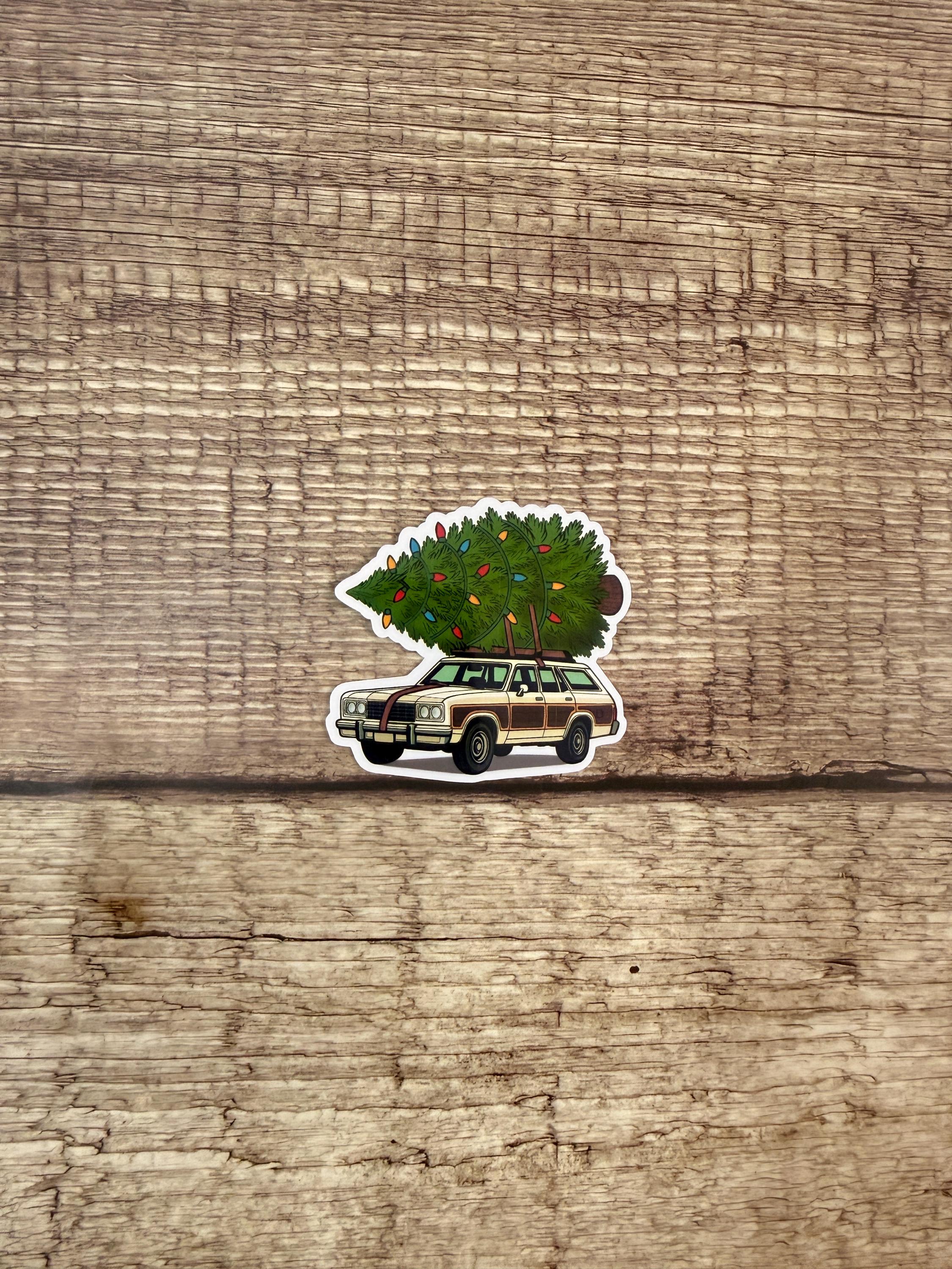 Funny Christmas Waterproof Sticker Christmas Vacation Car | Classic Movie Vinyl Decal | Christmas Humor Gift