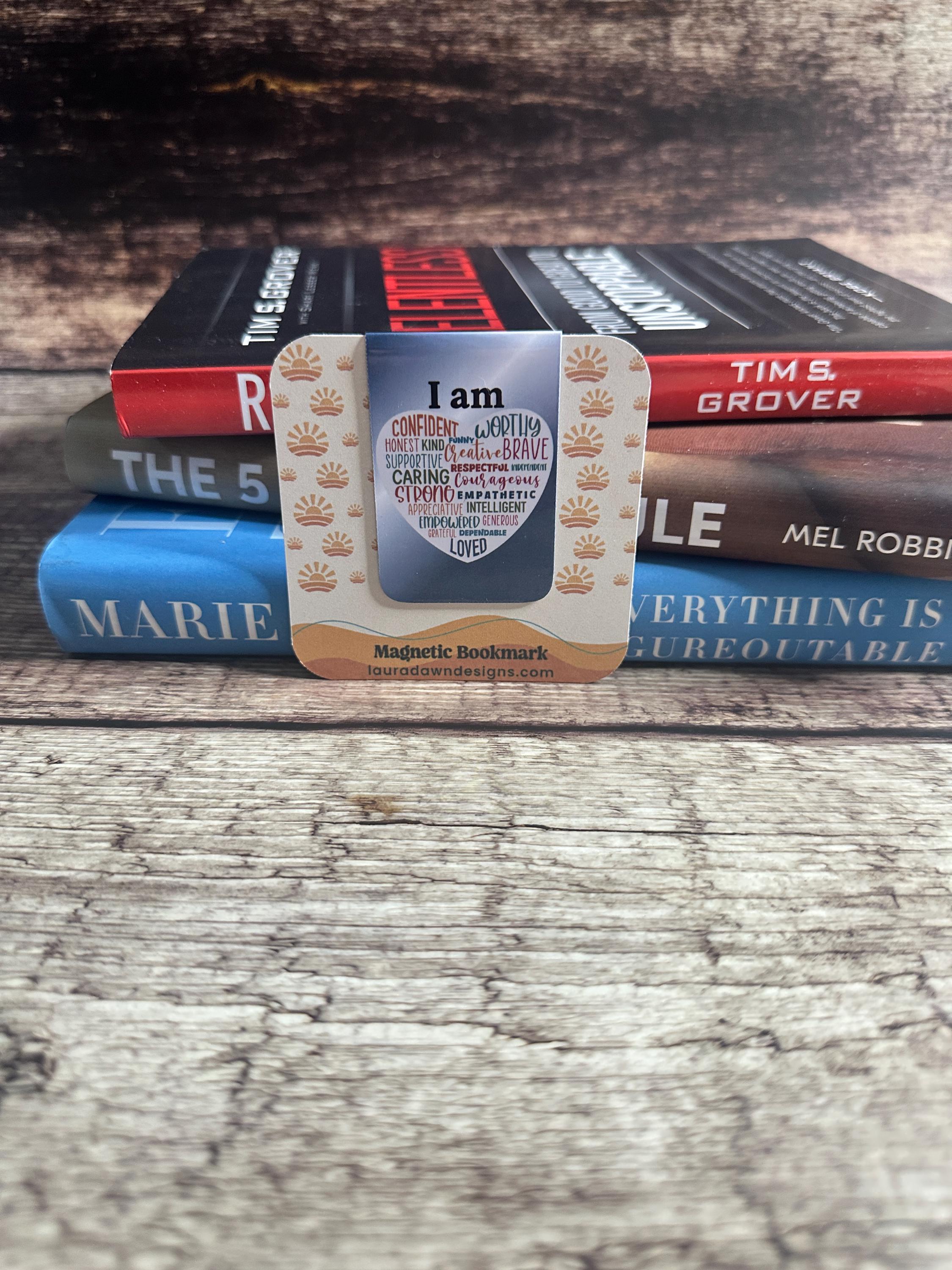 Motivational Magnetic Bookmark: I Am Affirmations - Gift for Book Lovers