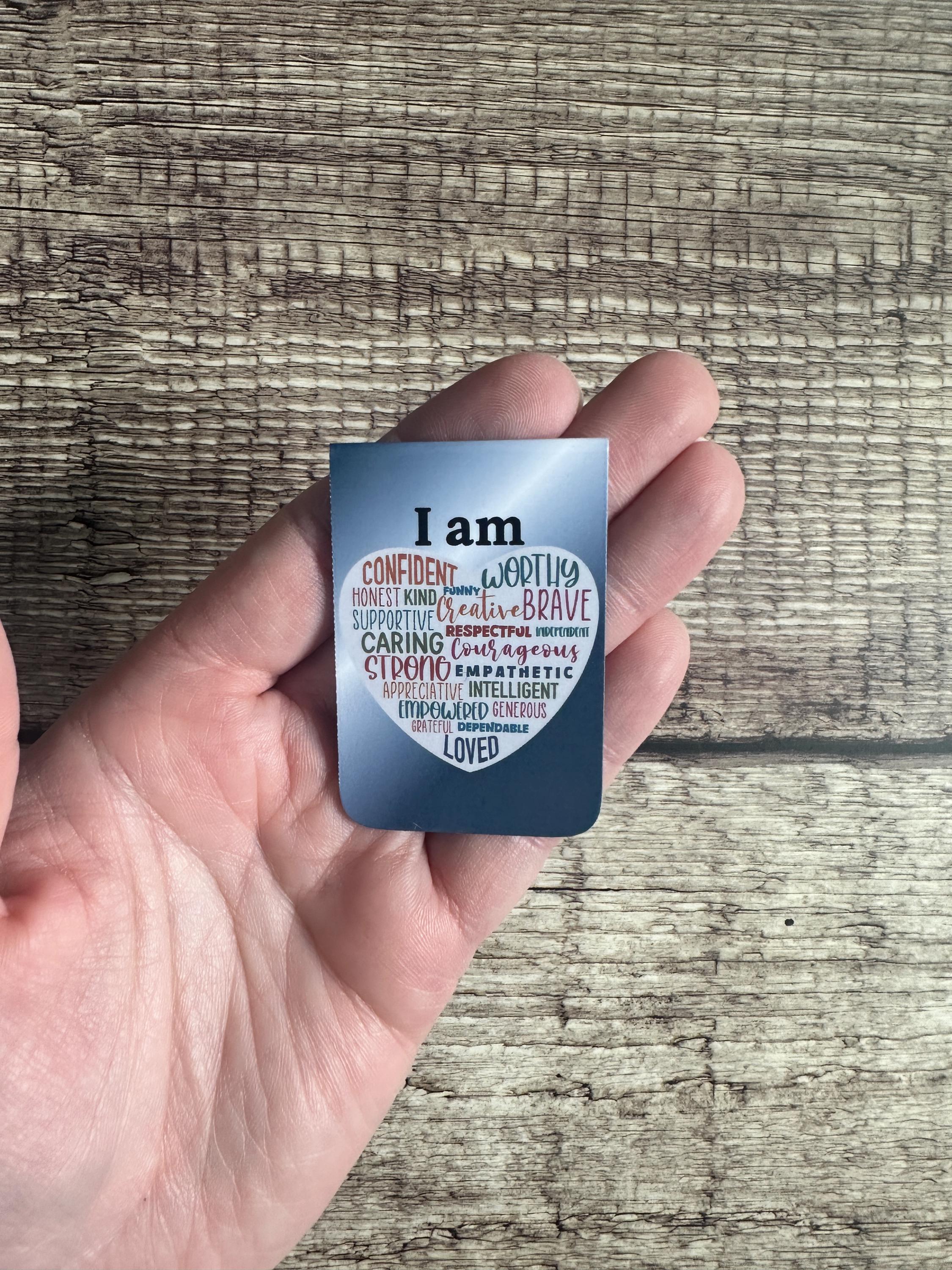 Motivational Magnetic Bookmark: I Am Affirmations - Gift for Book Lovers