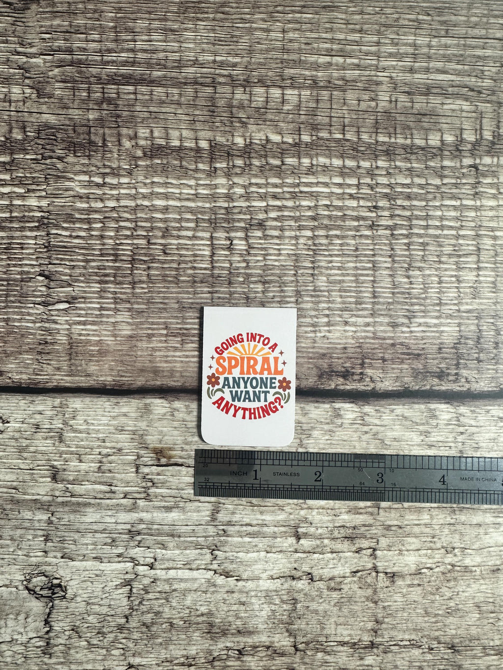 Funny Magnetic Bookmark: Mental Health Humor Gift for Book Lovers