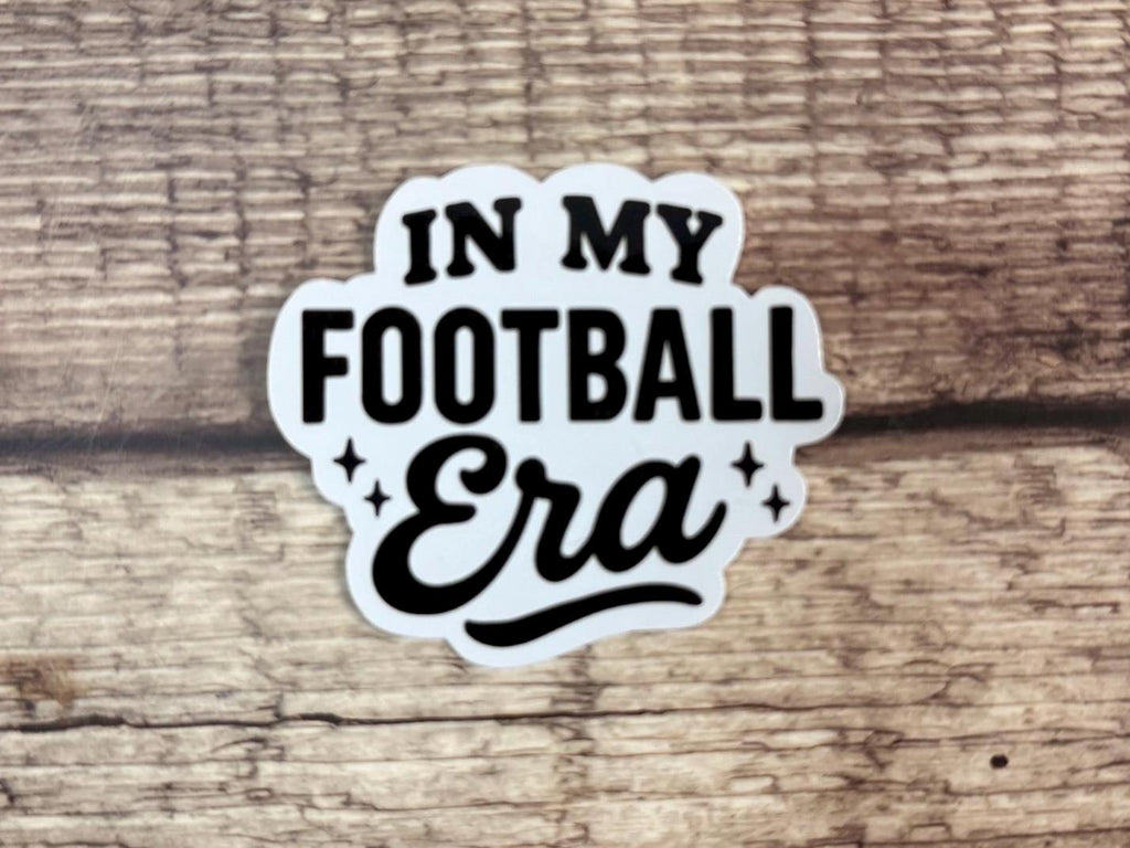 Cute "In My Football Era" Sticker: Waterproof Vinyl Decal