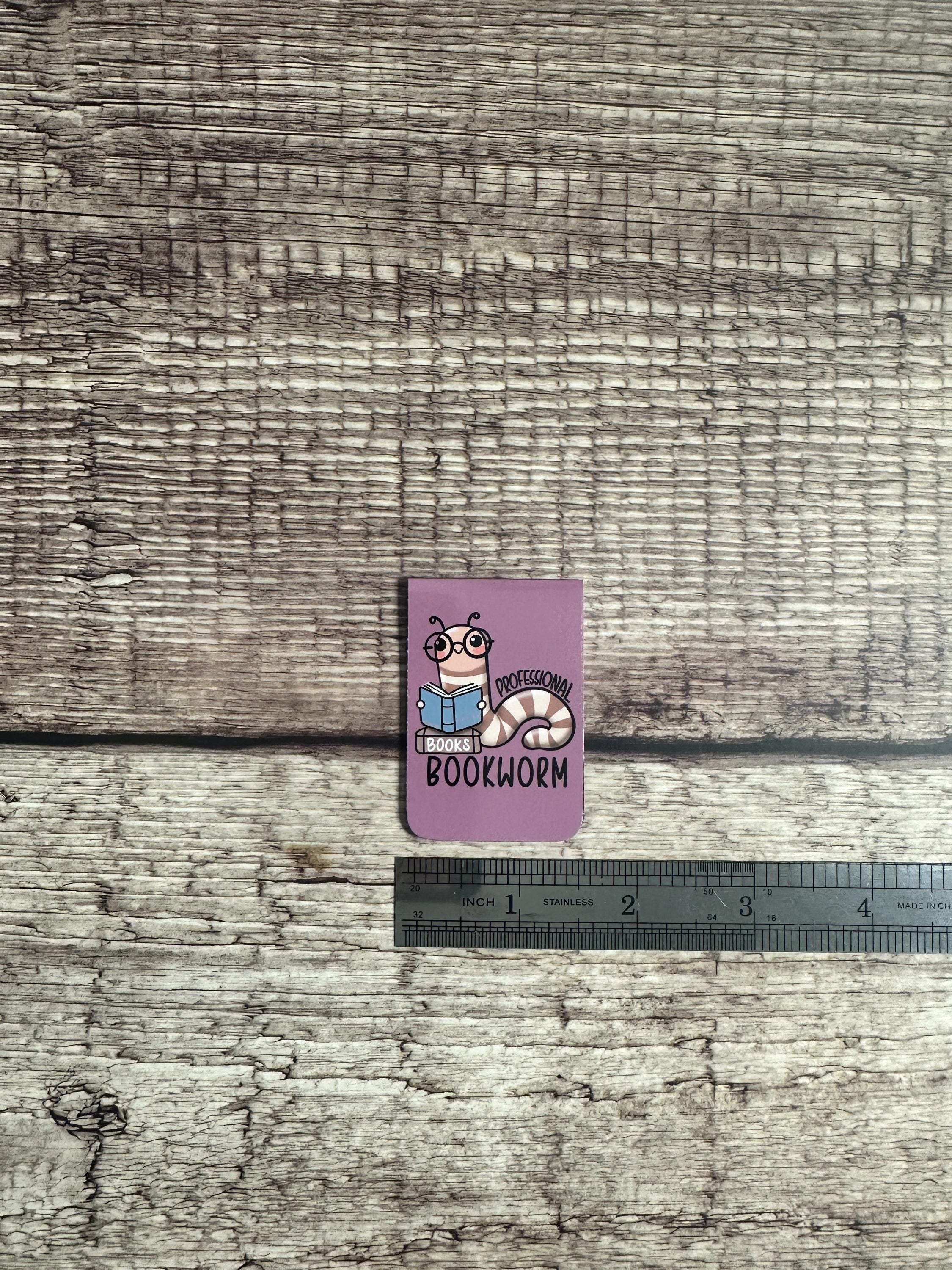 Professional Bookworm Magnetic Bookmark: Book Lover Gift