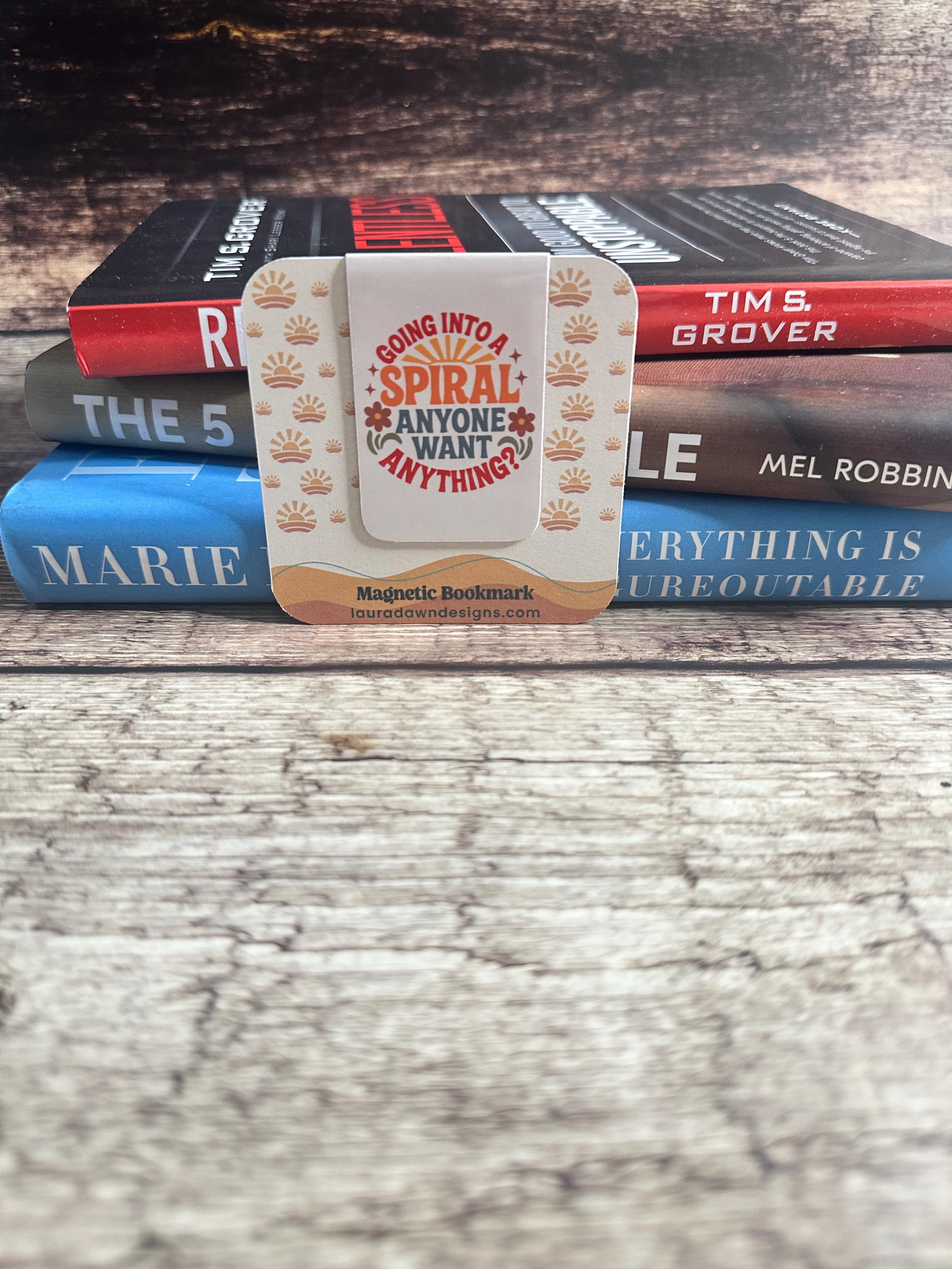 Funny Magnetic Bookmark: Mental Health Humor Gift for Book Lovers