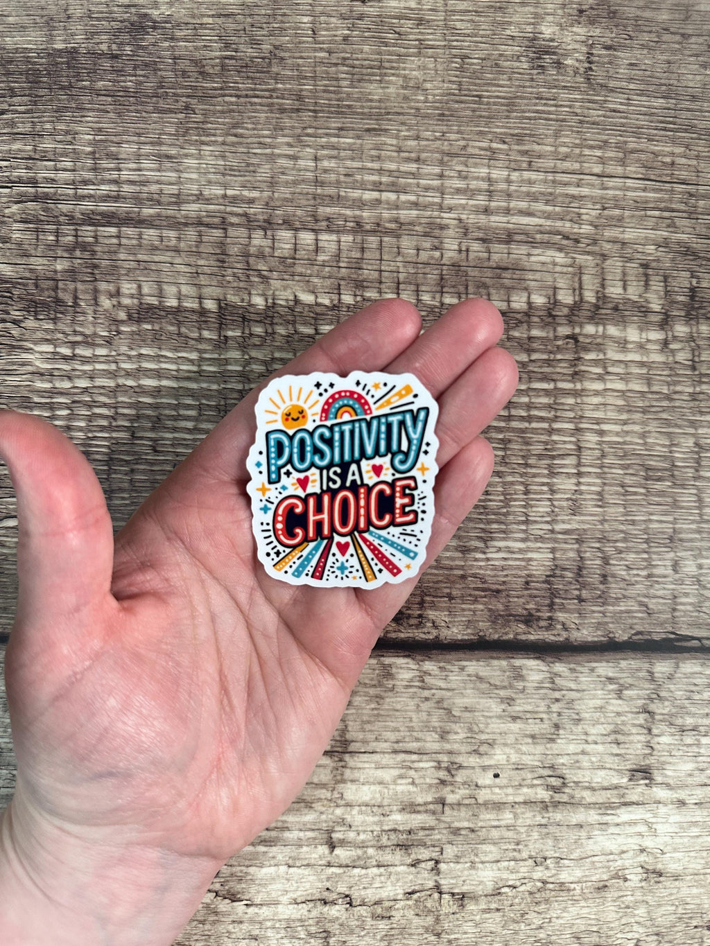 Motivational Sticker "Positivity is a Choice" - Positive Waterproof Vinyl Decal