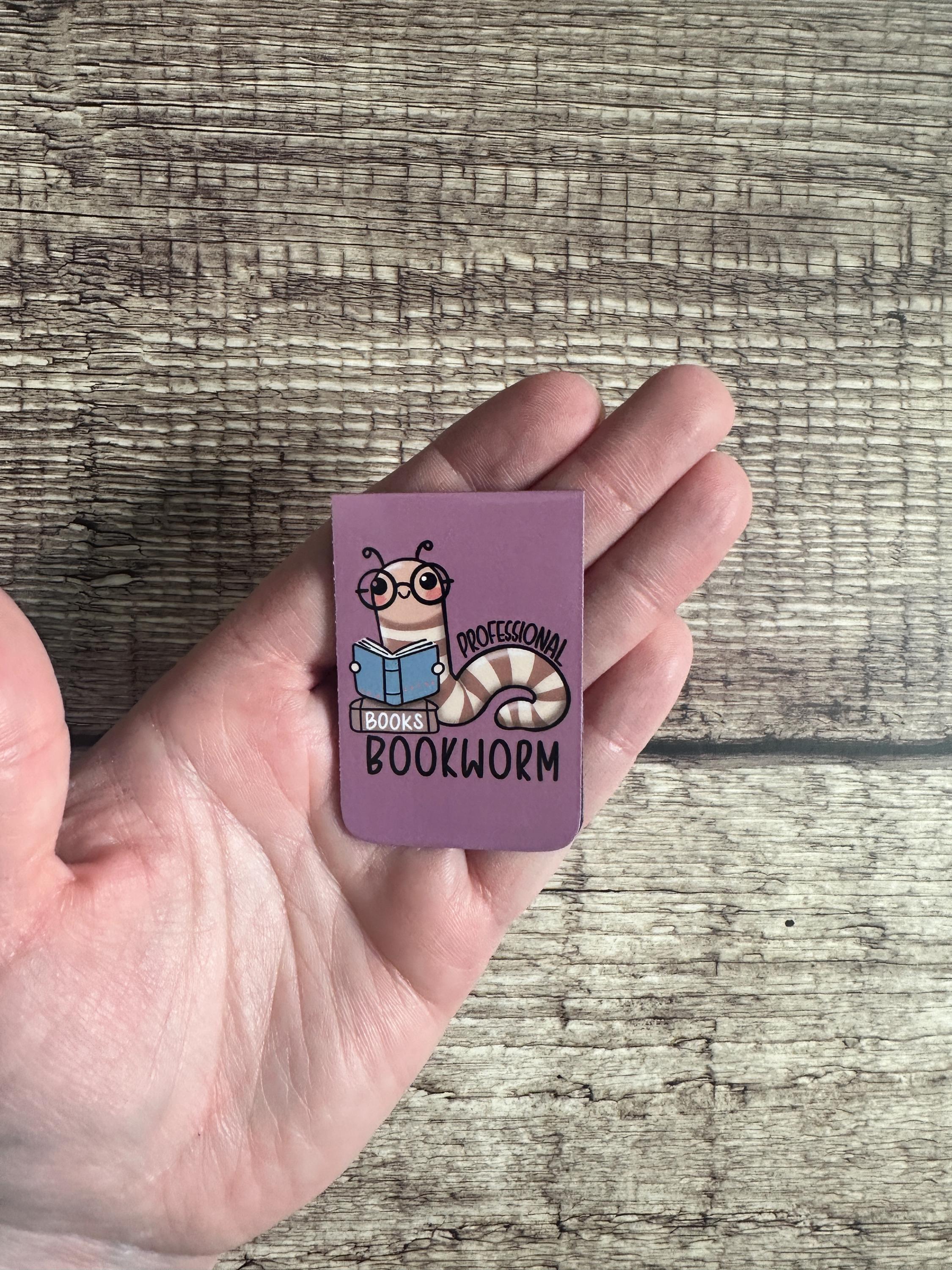 Professional Bookworm Magnetic Bookmark: Book Lover Gift