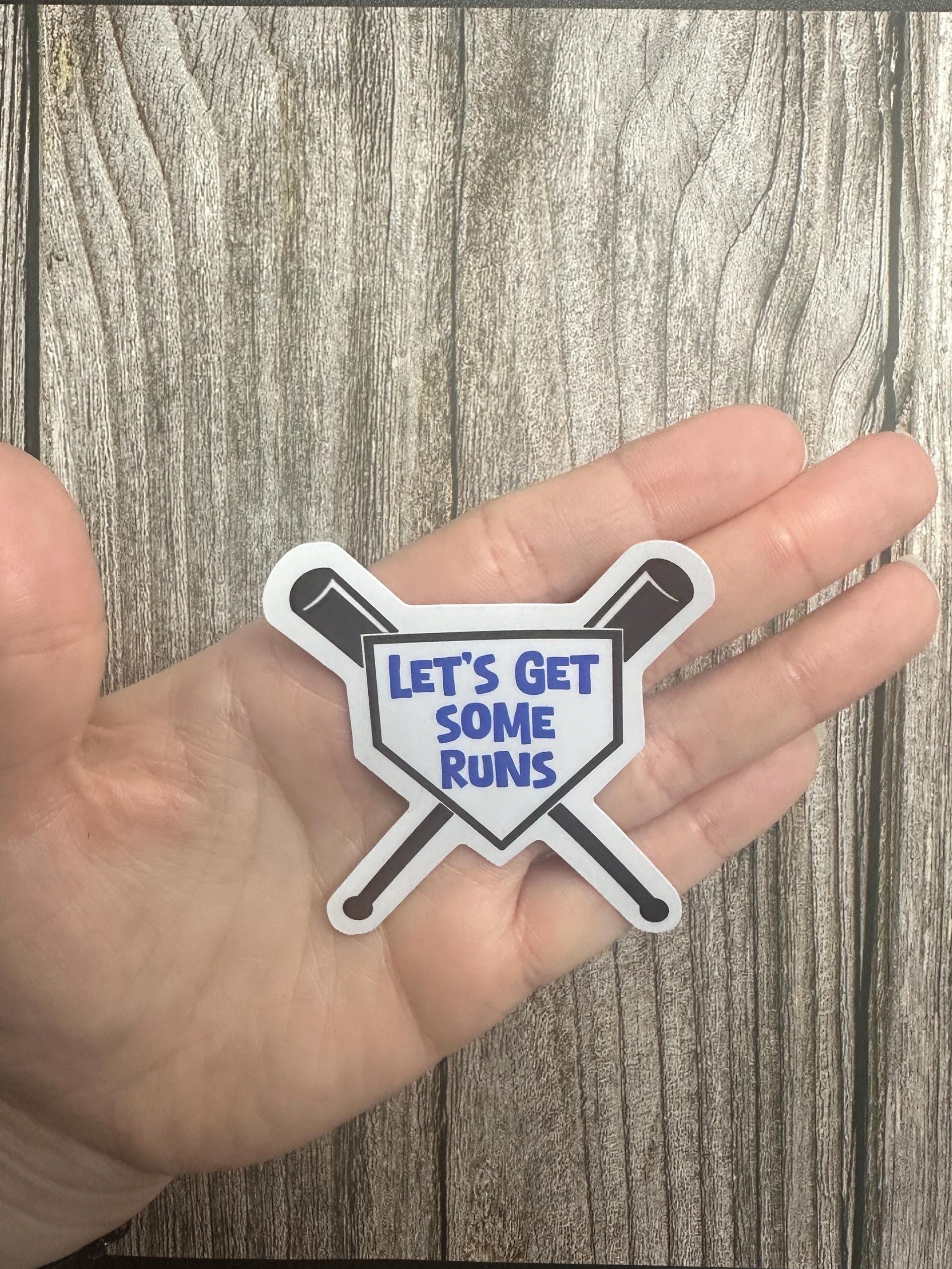 Chicago Baseball Inspired Sticker: "Let's Get Some Runs" Waterproof Vinyl Decal