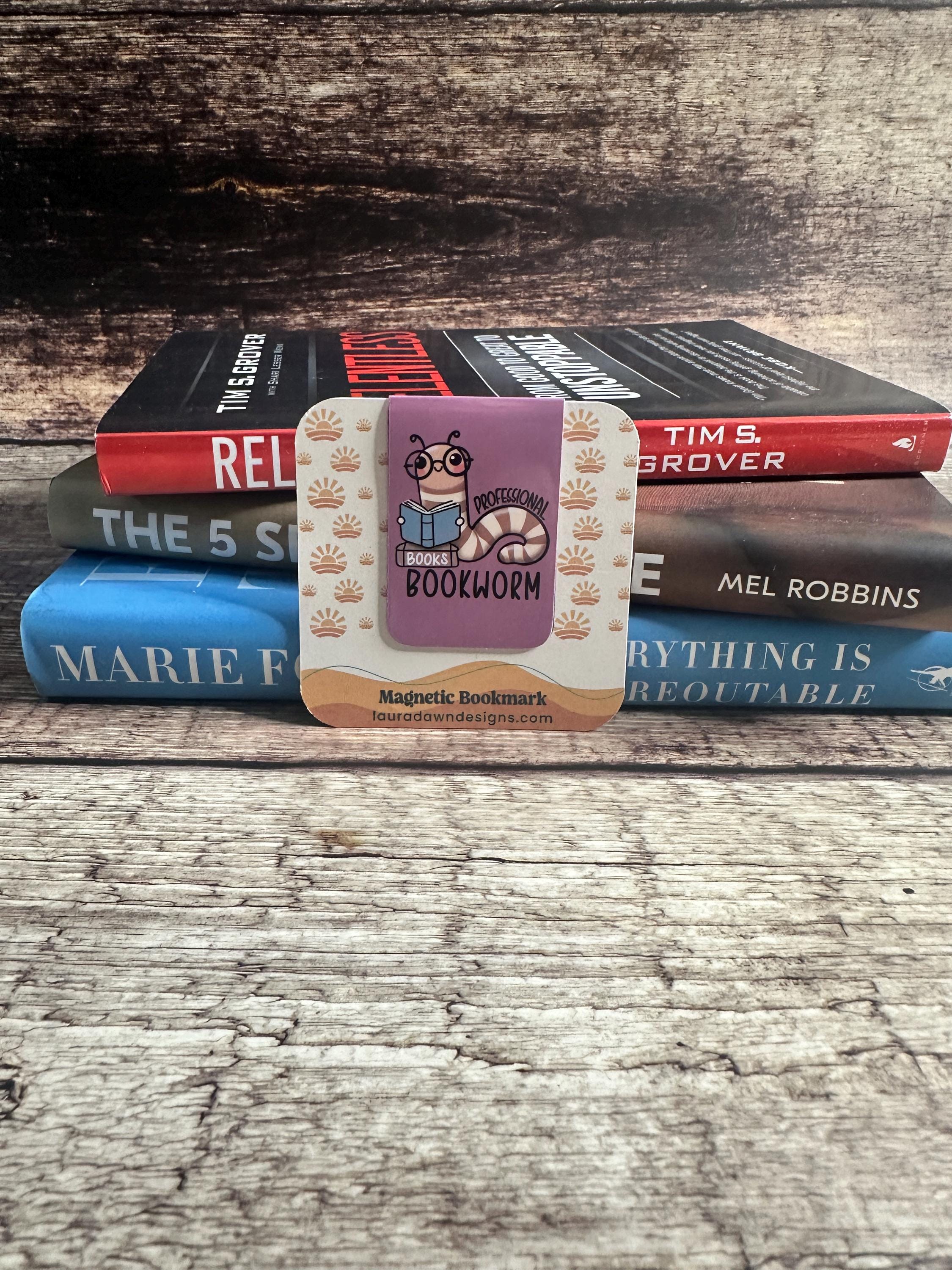 Professional Bookworm Magnetic Bookmark: Book Lover Gift