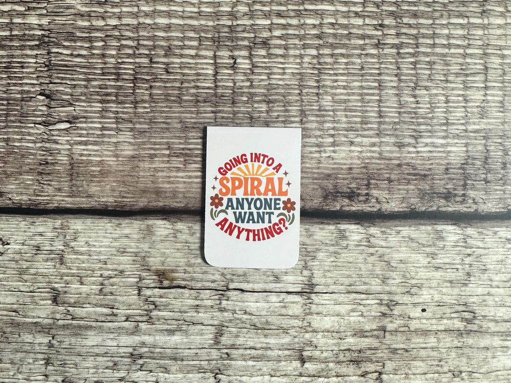 Funny Magnetic Bookmark: Mental Health Humor Gift for Book Lovers