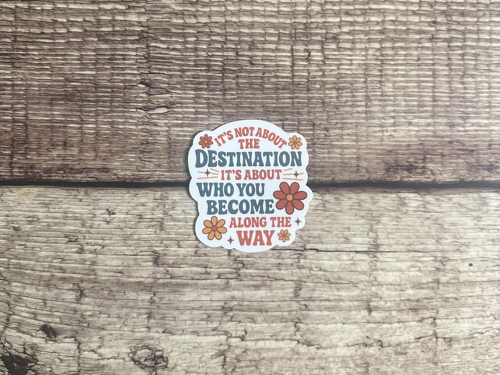 Motivational Quote Vinyl Decal: Inspirational Laptop, Water Bottle Sticker