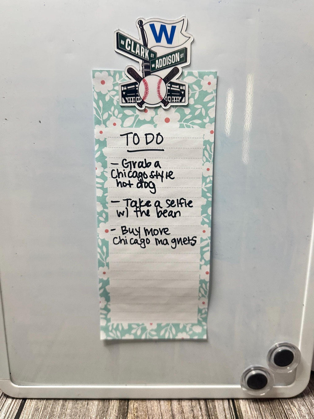 Wrigley Field Inspired Waterproof Sticker: Chicago Baseball Clark & Addison Vinyl Decal