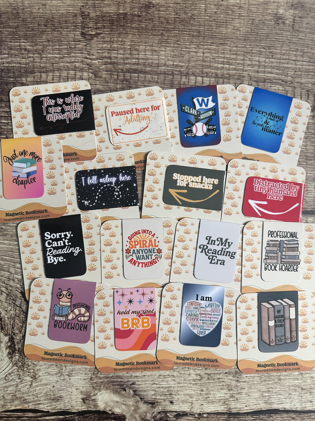 Funny Magnetic Bookmark: Sorry Can't Reading Bye - Book Lover Gift