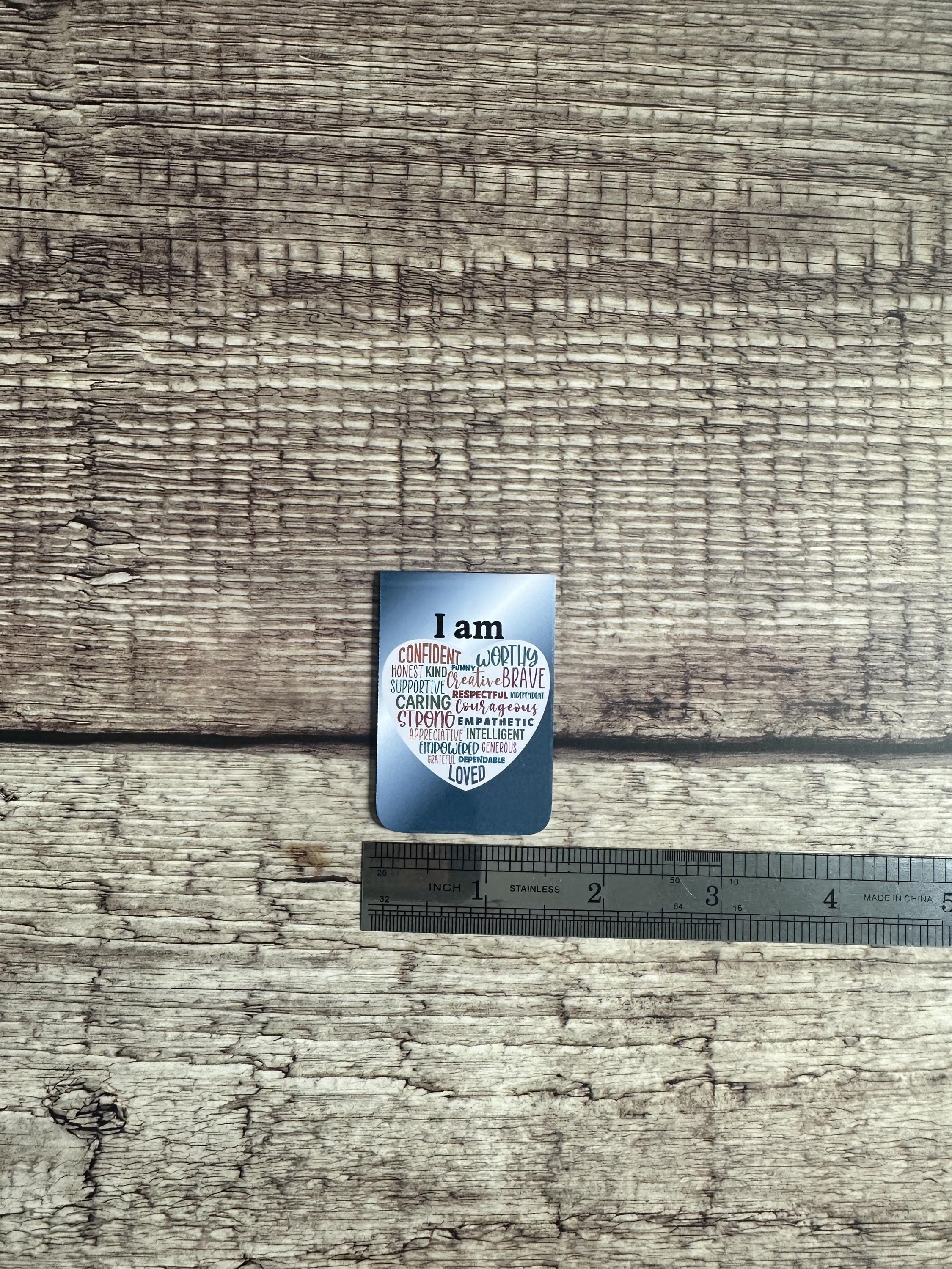 Motivational Magnetic Bookmark: I Am Affirmations - Gift for Book Lovers