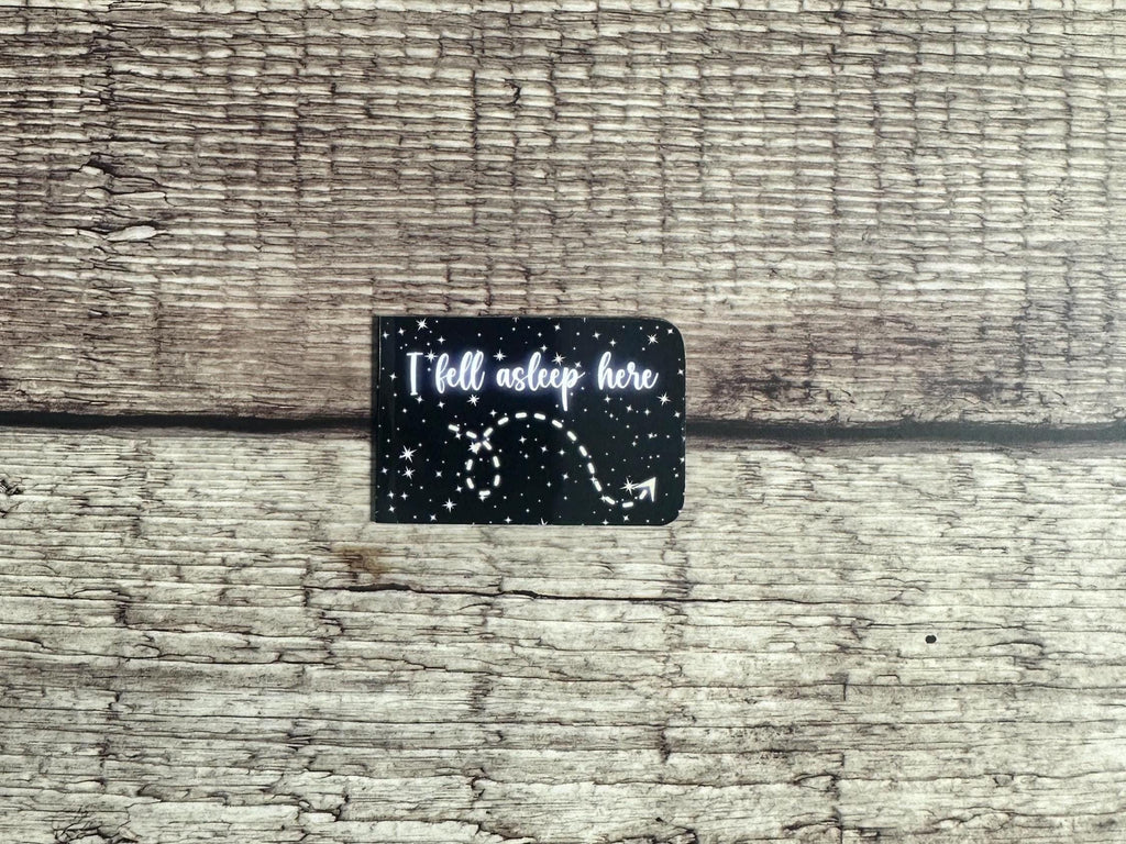 Funny Magnetic Bookmark: I Fell Asleep Here - Book Lover Gift