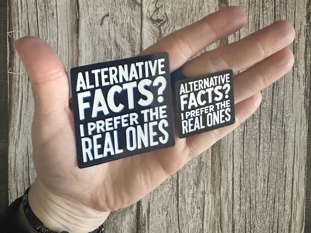 Funny Political Waterproof Sticker "Alternative Facts": Anti-Trump Vinyl Decal