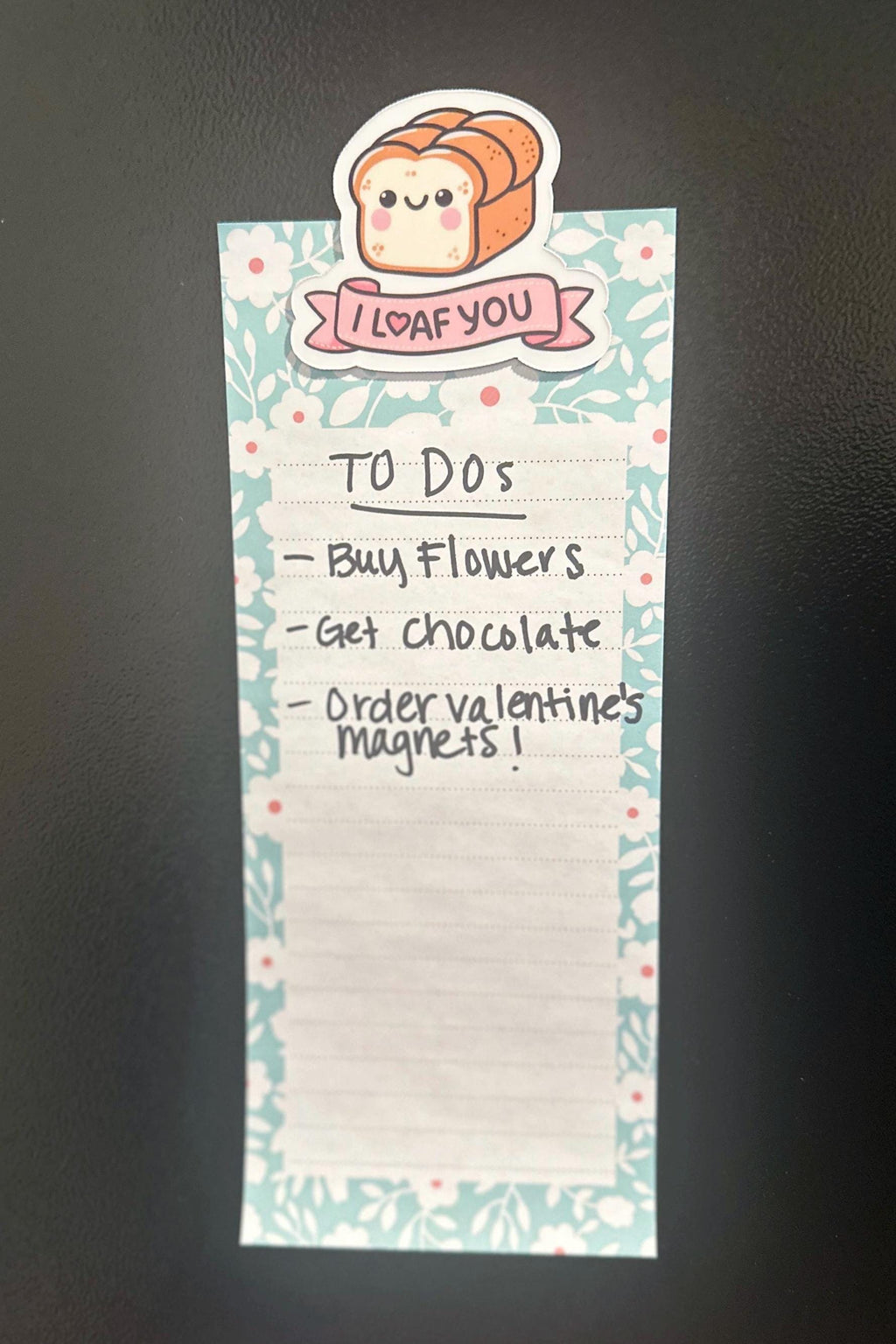 Food Lover Waterproof Sticker "I Loaf You" Cute Bread Pun Vinyl Decal & Magnet Funny Foodie Gift for Laptops, Water Bottles