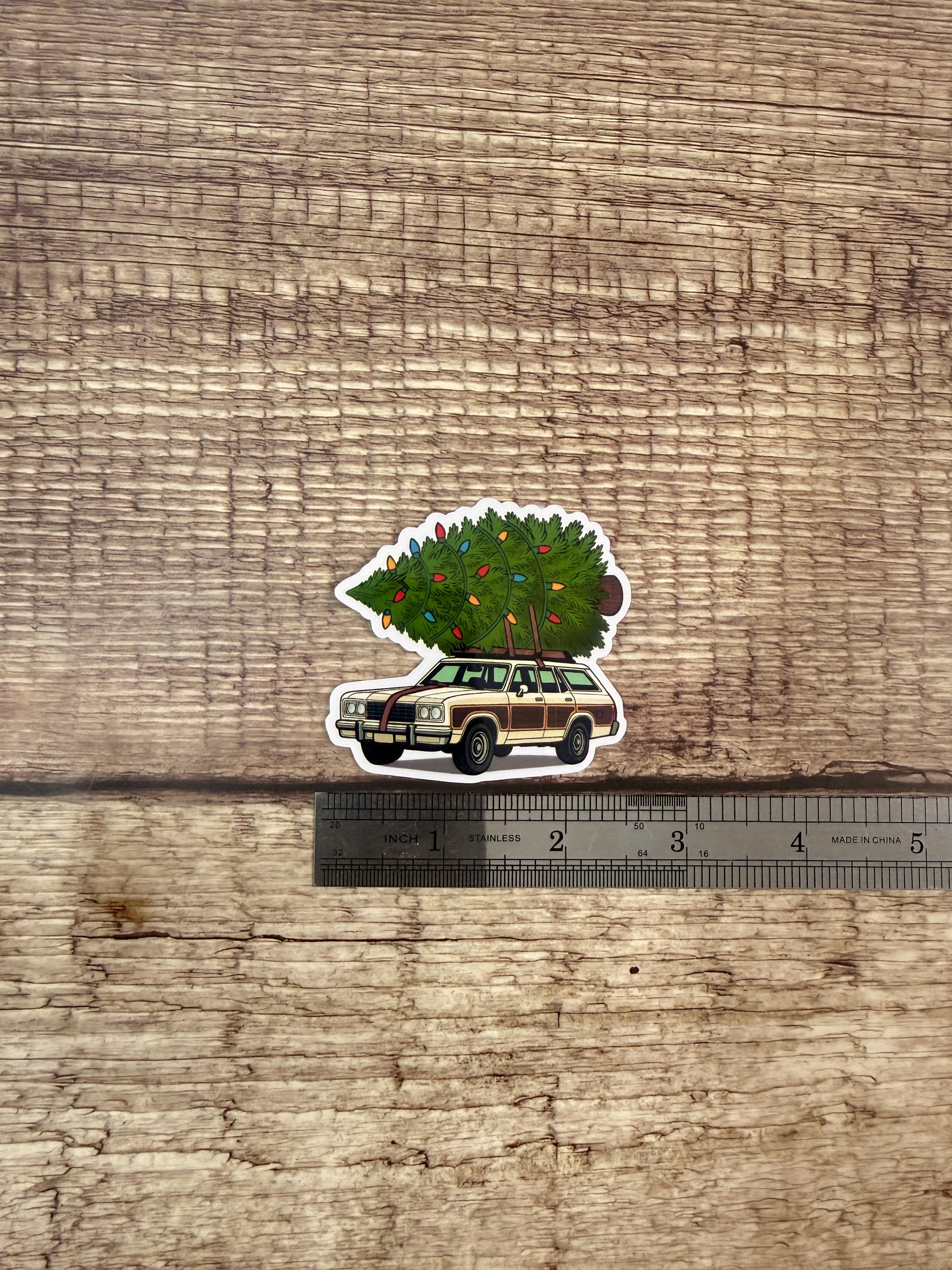 Funny Christmas Waterproof Sticker Christmas Vacation Car | Classic Movie Vinyl Decal | Christmas Humor Gift