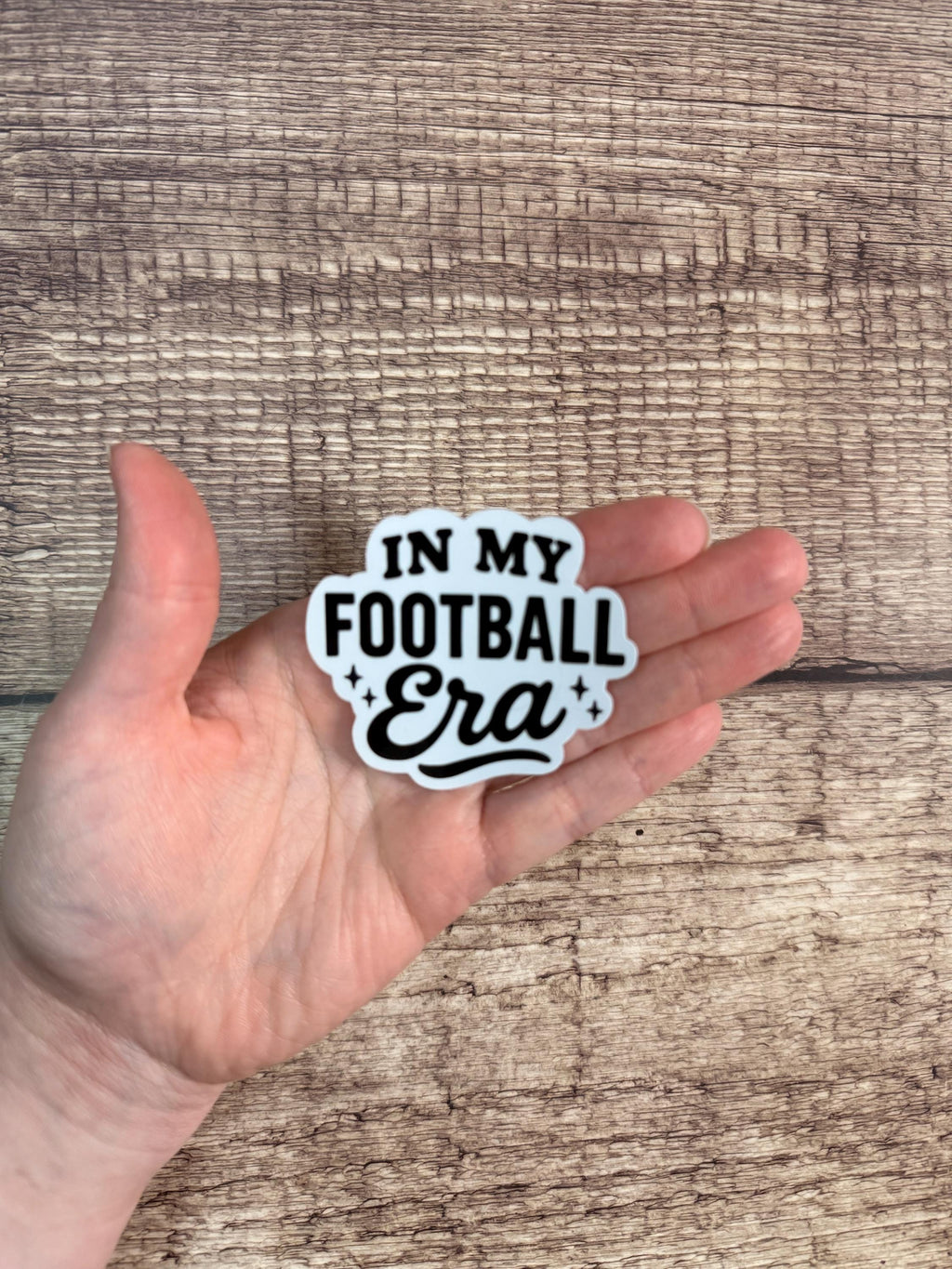 Cute "In My Football Era" Sticker: Waterproof Vinyl Decal