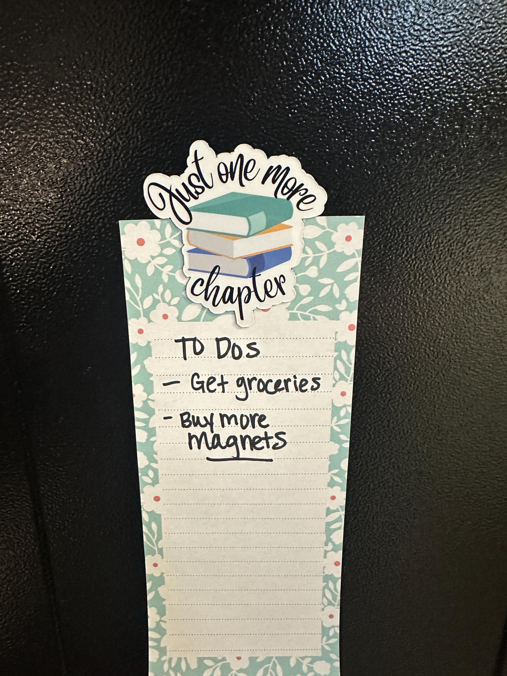 Bookish "Just One More Chapter" Waterproof Sticker – Book Lover Vinyl Decal, Funny Reading Gift