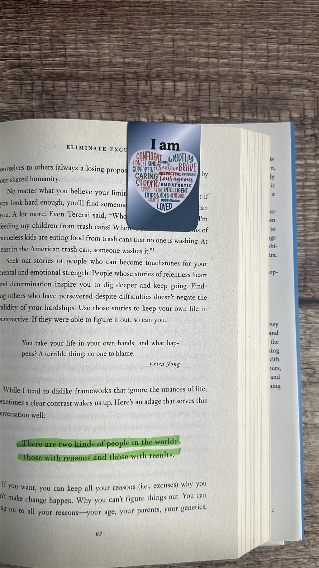 Motivational Magnetic Bookmark: I Am Affirmations - Gift for Book Lovers
