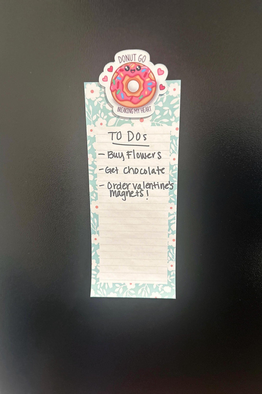 Donut Love Waterproof Sticker - "Donut Go Breaking My Heart" Funny Vinyl Decal or Magnet for Laptops & Water Bottles Gift