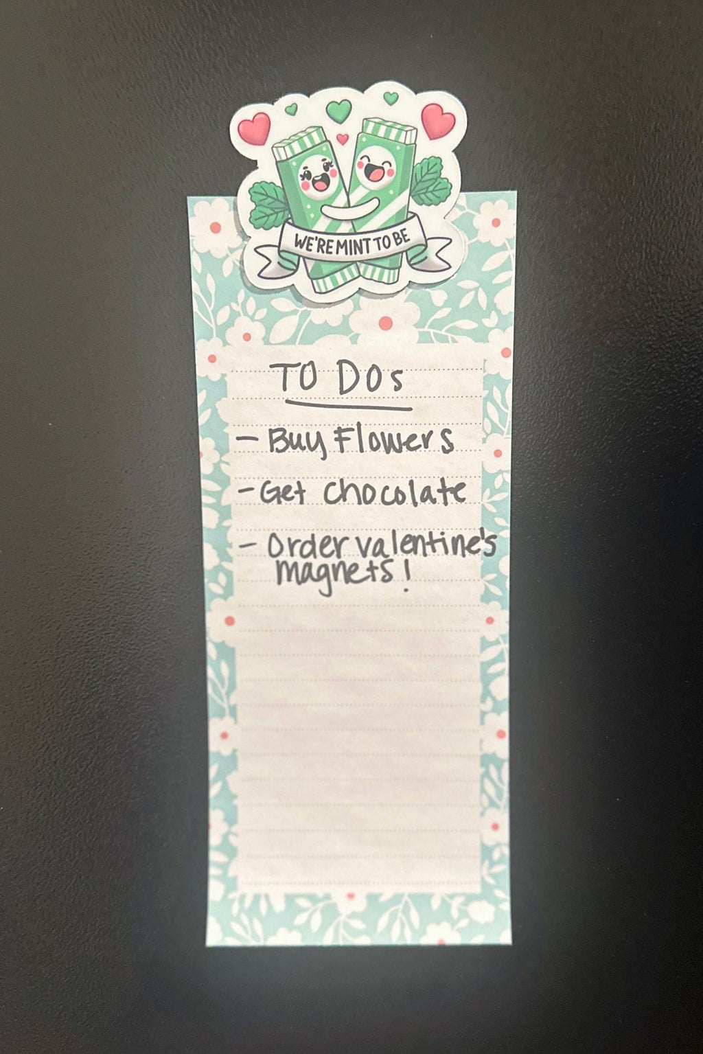 Cute Food Pun "We’re Mint to Be" Sticker or Magnet - Funny Food Lover Gift - Waterproof Vinyl Decal