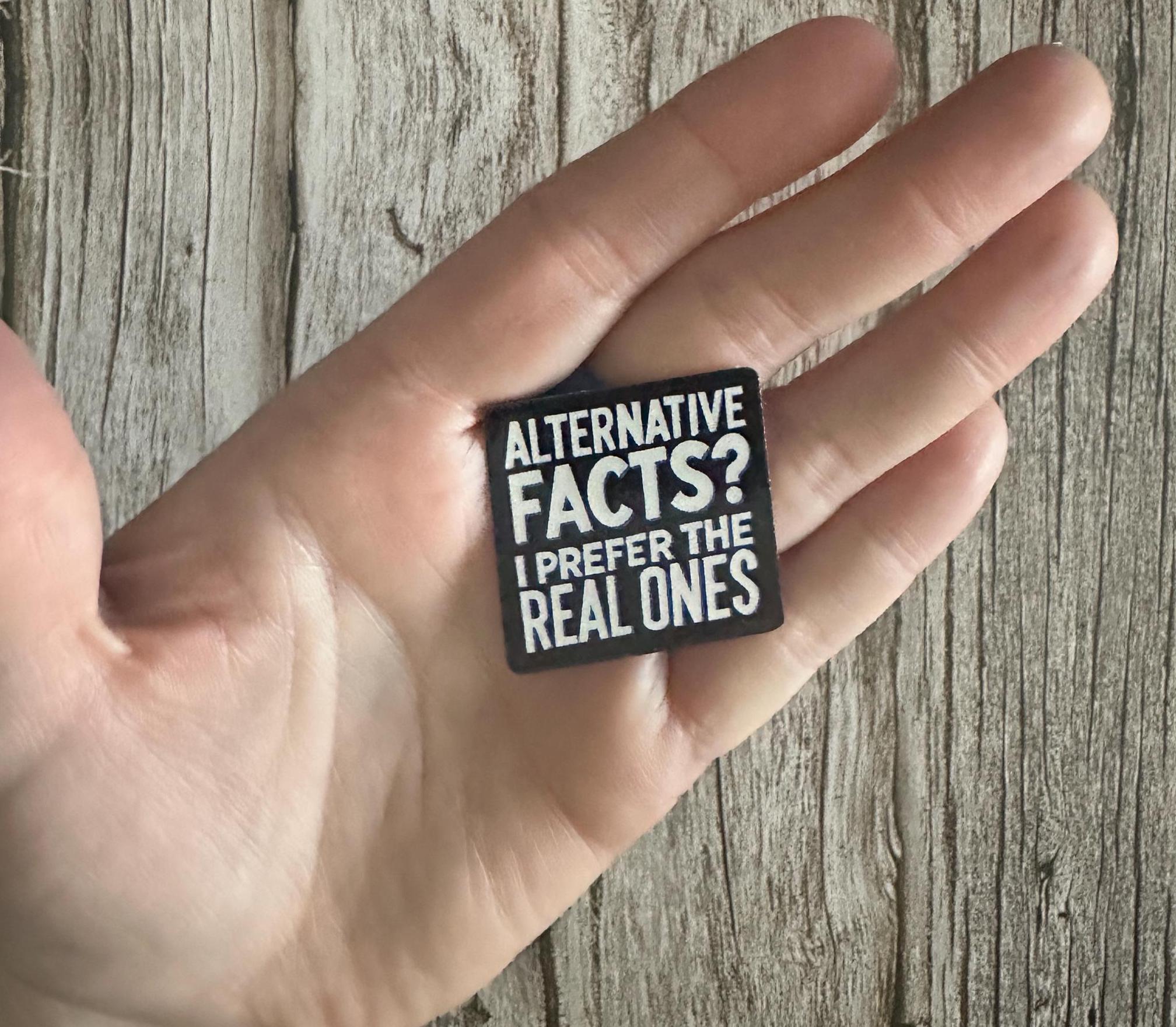 Funny Political Waterproof Sticker "Alternative Facts": Anti-Trump Vinyl Decal