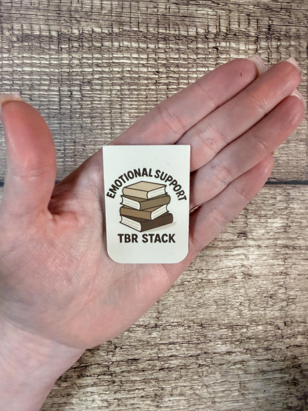 Emotional Support TBR Magnetic Bookmark – Book Lover Bookmark – Page Marker Gift for Readers
