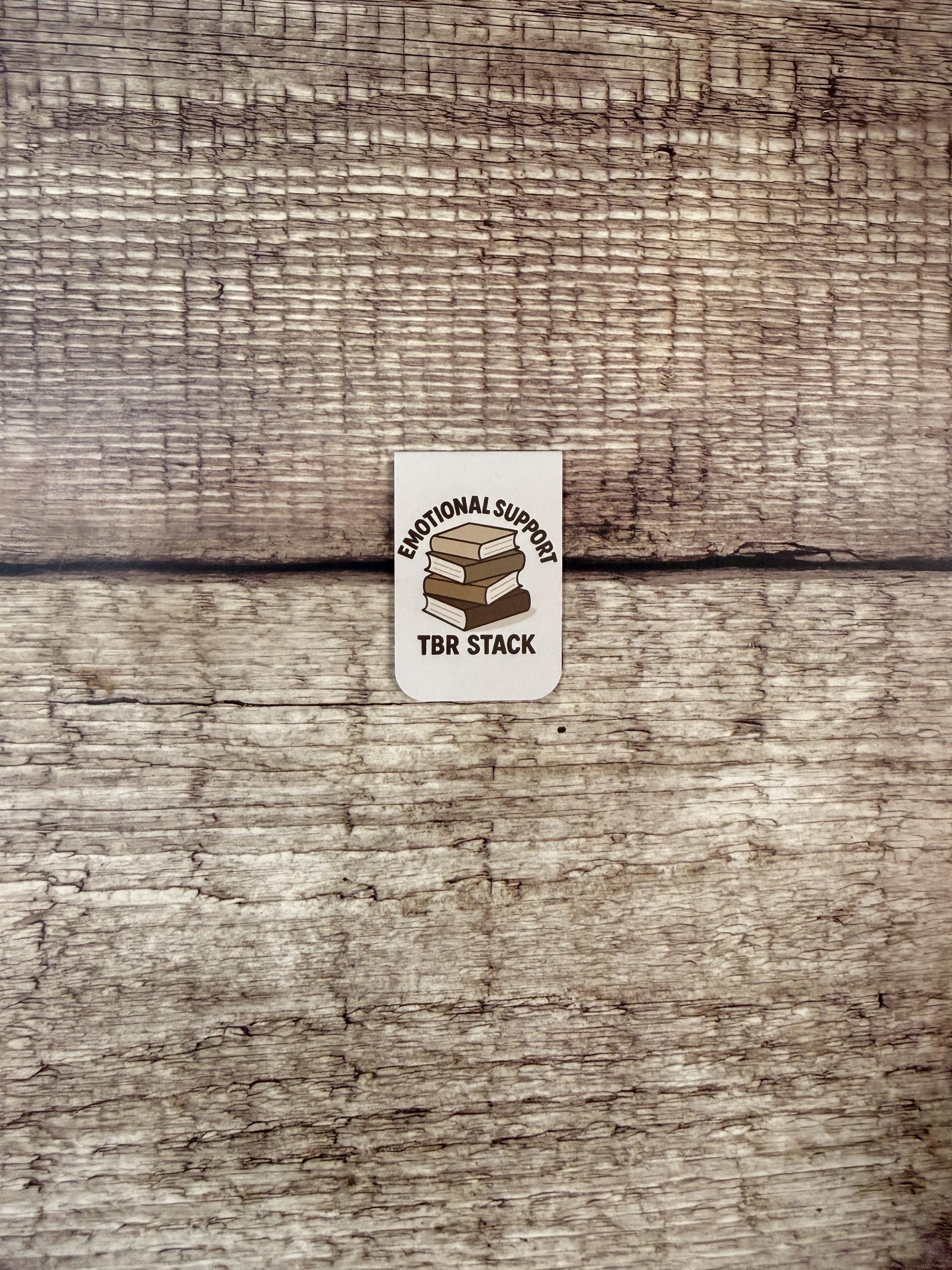 Emotional Support TBR Magnetic Bookmark – Book Lover Bookmark – Page Marker Gift for Readers